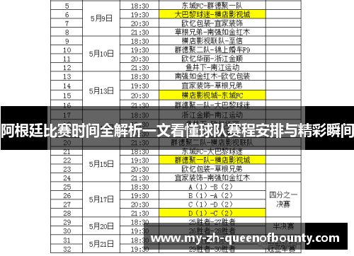 阿根廷比赛时间全解析一文看懂球队赛程安排与精彩瞬间 阿根廷比赛时间全解析一文看懂球队赛程安排与精彩瞬间